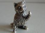Miniatuur zilver DT19 poes kat zilveren miniaturen, Verzenden, Zilver