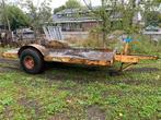Boeren platte wagen - Aanhanger, Auto diversen, Aanhangers en Bagagewagens, Ophalen of Verzenden, Gebruikt