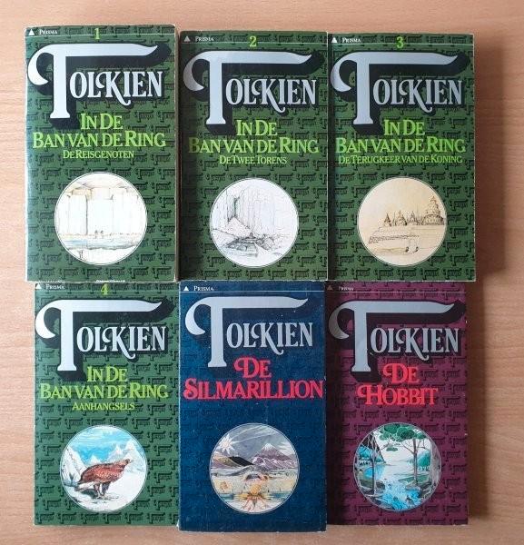 Tolkien - 6x Ban vd Ring, Hobbit, Aanhangsels, Silmarillion, Boeken, Fantasy, Gelezen, Ophalen of Verzenden