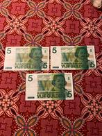 5 gulden biljet joost van den vondel (3st), Postzegels en Munten, Bankbiljetten | Nederland, Ophalen of Verzenden, 5 gulden, Los biljet