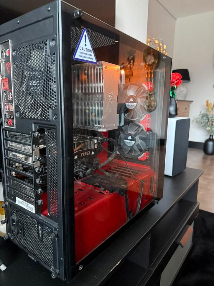 Gamecomputer gtx 1060 6gb i5 7500 16gb ram 250gb SSD, Computers en Software, Desktop Pc's, Gebruikt, 3 tot 4 Ghz, SSD, Ophalen