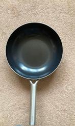 Wok royal van kempen en begeer 29 cm, Gebruikt, Inductieplaat, Ophalen of Verzenden, Rvs