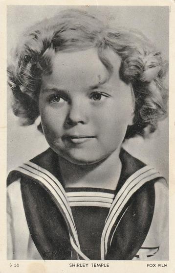 SHIRLEY TEMPLE KAART IS UIT JAREN 30 ZEER MOOIE KAART KH416 beschikbaar voor biedingen