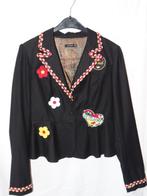 Leuk zwart OETELDONK/DEN BOSCH jas met emblemen (5), Ophalen, Carnaval, Kleding, Maat 36 (S)