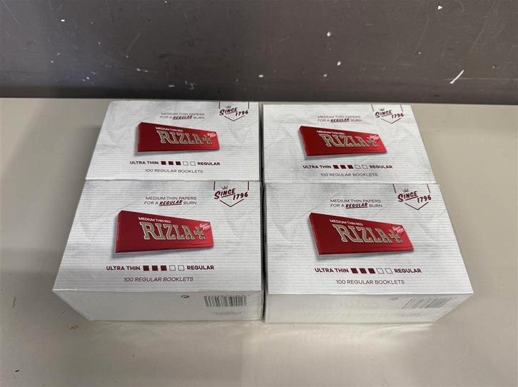 Vloeipapier - Rizla Red Rolling Paper Cigarette Papers 100 b, Verzamelen, Rookartikelen, Aanstekers en Luciferdoosjes, Nieuw, Sigarenbandjes