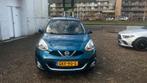 Nissan Micra 1.2 59KW 5DR 2014 Blauw, Auto's, Voorwielaandrijving, Euro 5, Stof, Zwart