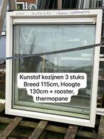 Houten kozijnen en kunstofkozijnen en ramen . Ruime keuze, Dakkapel, Nieuw, Ophalen of Verzenden, 75 tot 150 cm