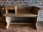 Authentiek vintage zit bank incl kussen, Huis en Inrichting, Banken | Bankstellen, Verzenden, 75 tot 100 cm, Zo goed als nieuw