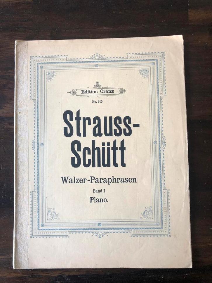 Bladmuziek voor piano van Strauss Schütt, Muziek en Instrumenten, Bladmuziek, Gebruikt, Artiest of Componist, Klassiek, Piano