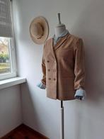 Nieuwe beige ruit blazer van Purdey, maat 42., Beige, Maat 42/44 (L), Nieuw, Ophalen of Verzenden