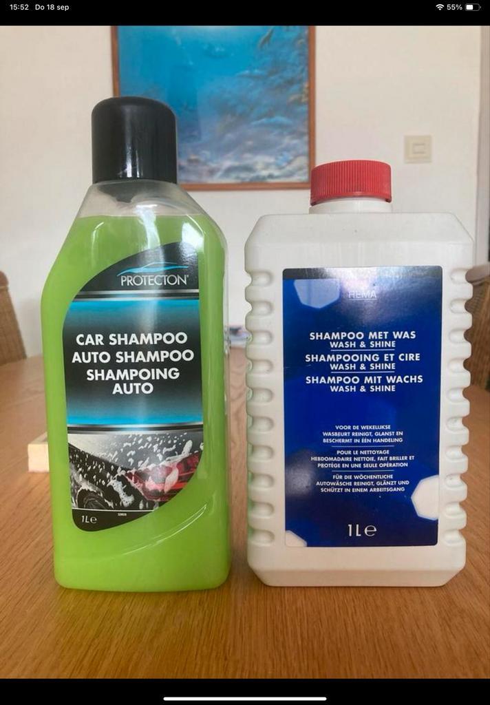 Auto Shampoo Set - Protecton & HEMA Wash & Shine, Auto diversen, Onderhoudsmiddelen, Ophalen of Verzenden