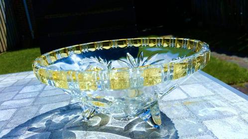 Oude prachtige Boheemse kristallen vaas., Antiek en Kunst, Antiek | Glas en Kristal, Ophalen of Verzenden