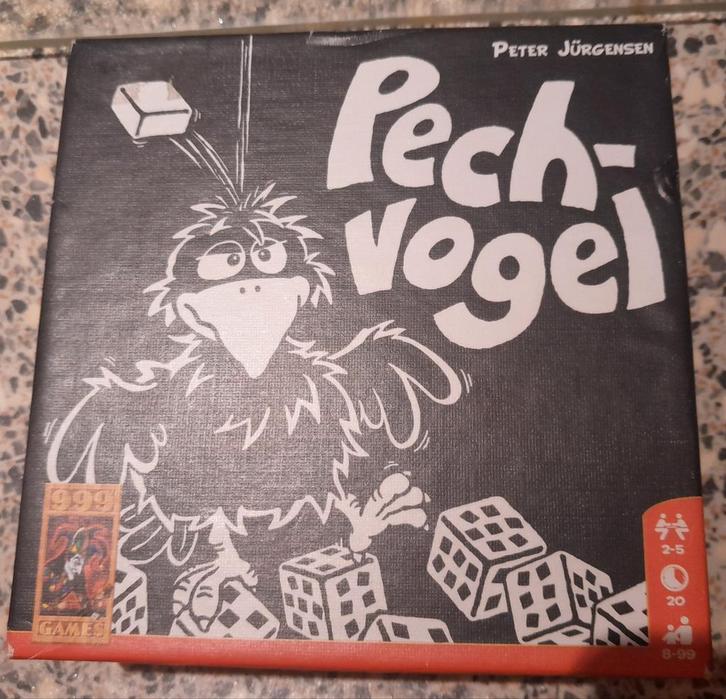 999 Games - Pechvogel - Dobbelspel, Hobby en Vrije tijd, Gezelschapsspellen | Bordspellen, Zo goed als nieuw, Ophalen