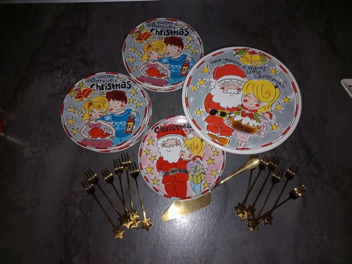 Kerst Blond Amsterdam Gebak Set, Huis en Inrichting, Keuken | Servies, Nieuw, Compleet servies, Blond Amsterdam, Ophalen of Verzenden