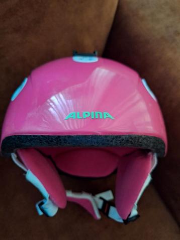Alpina Skihelm met skibril maat 54-57 pink/roze beschikbaar voor biedingen