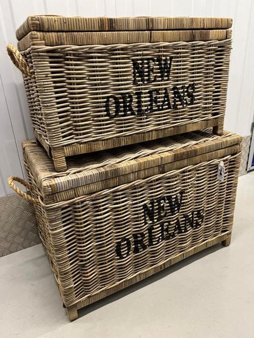 Rotan kist “New Orleans”, Huis en Inrichting, Woonaccessoires | Krantenbakken en Lectuurbakken, Nieuw, Ophalen of Verzenden