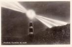 Hollum ( Ameland )  -  vuurtoren bij nacht , 1955   =0025=, Ophalen of Verzenden, 1940 tot 1960, Gelopen, Waddeneilanden