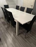 Uitschuifbare tafel, Huis en Inrichting, Tafels | Eettafels, Ophalen, Vijf personen of meer, Rechthoekig, 50 tot 100 cm