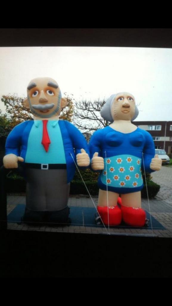 Sarah en Abrahampop te huur! 3 meter hoog!, Hobby en Vrije tijd, Ophalen of Verzenden