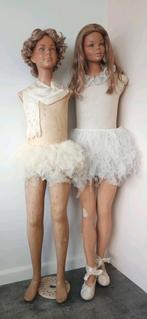 Antieke Franse Etalage pop mannequin paspop., Ophalen