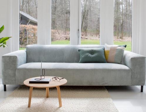 Scandinavisch design bank + hocker (Sidde Remus, mintblauw), Huis en Inrichting, Banken | Bankstellen, Zo goed als nieuw, 75 tot 100 cm