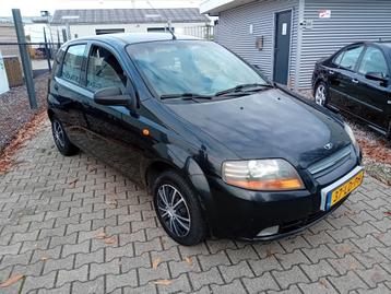 Daewoo Kalos 1.4 2002 Zwart 123 DKM NIEUWE APK!! AIRCO!! beschikbaar voor biedingen