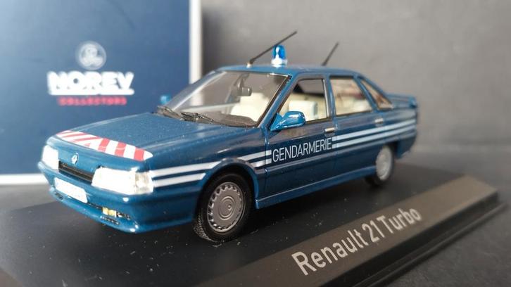 Renault 21 Turbo Gendarmerie 1:43 Norev  Pol, Hobby en Vrije tijd, Modelauto's | 1:43, Nieuw, Auto, Norev, Verzenden