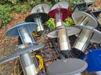 Partij van 25 of meer Osiris lamel lamellen armatuur paaltop, Tuin en Terras, Buitenverlichting, Ophalen, Gebruikt, Staande lamp