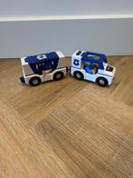 ZGAN Playtive houten trein politie auto wagon set speelgoed, Ophalen of Verzenden, Zo goed als nieuw