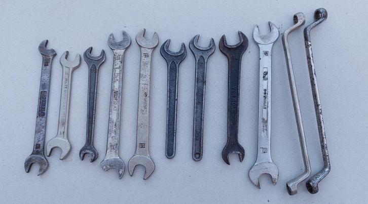 Diverse Steek en ring sleutels klein formaat., Doe-het-zelf en Verbouw, Gereedschap | Handgereedschap, Gebruikt, Ophalen of Verzenden