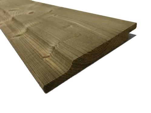 Geïmpregneerde grenen rabatdelen 18x140 a 400cm. (Nieuw), Tuin en Terras, Palen, Balken en Planken, Nieuw, Planken, 250 cm of meer