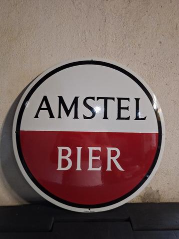 Emaille reclamebord Amstel Bier  beschikbaar voor biedingen
