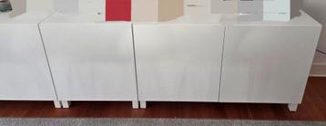 Ikea 5 wandkasten Besta wit - afbeelding 4