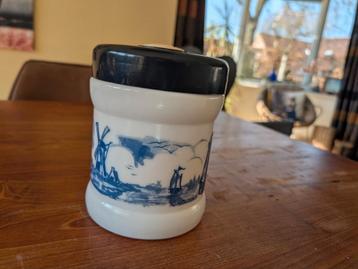 Vintage sigarenpot “Brigittaaline”Leerdam Glas – Delfs blauw beschikbaar voor biedingen