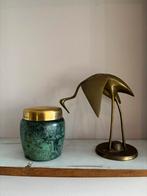 Vintage turqoise metalen sigaretten dispenser, Verzamelen, Rookartikelen, Aanstekers en Luciferdoosjes, *, Tabaksdoos of Verpakking