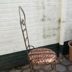 4 TUINSTOELTJES GIETIJZER, Tuin en Terras, Ophalen, Zo goed als nieuw, Metaal