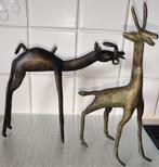 2x Dieren beelden van brons, Ophalen
