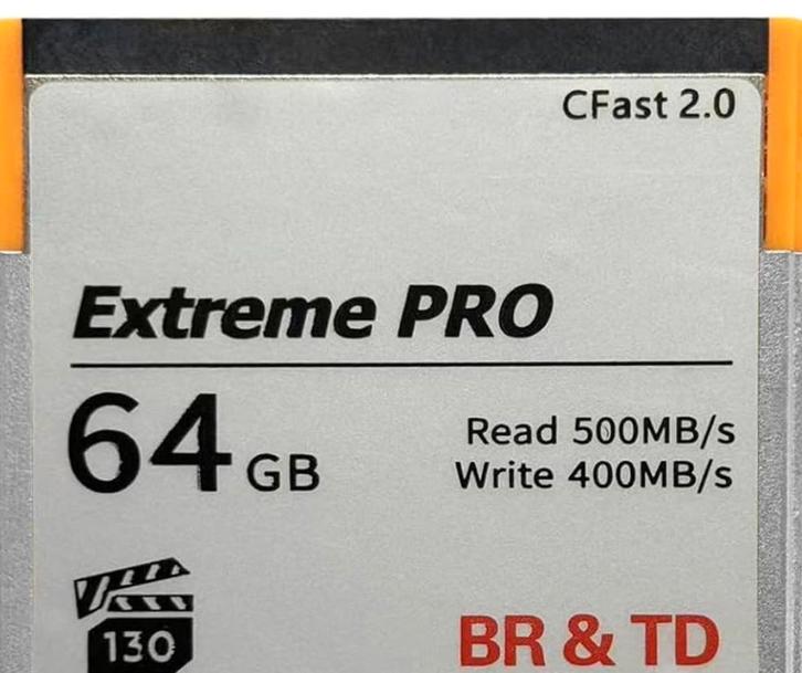 NIEUW! Firstwin CFast 2.0 Geheugenkaart 64GB | VPG 130 |, Audio, Tv en Foto, Fotografie | Geheugenkaarten, Zo goed als nieuw, 64 GB
