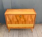 Vintage two tone schoenenkast teak, Ophalen, Zo goed als nieuw, Vintage