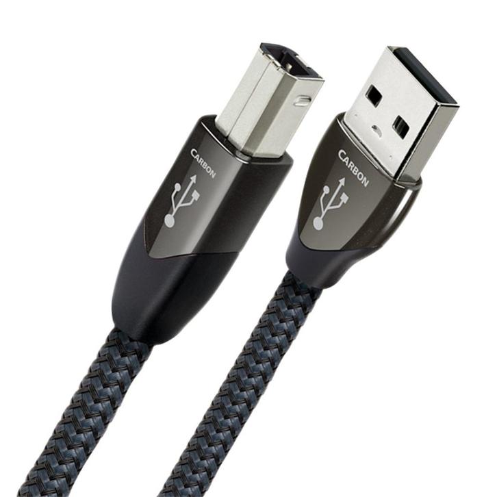 AudioQuest Carbon - USB-B to C 1.50 m, Audio, Tv en Foto, Audiokabels en Televisiekabels, Zo goed als nieuw, Interlink-kabel, Minder dan 2 meter