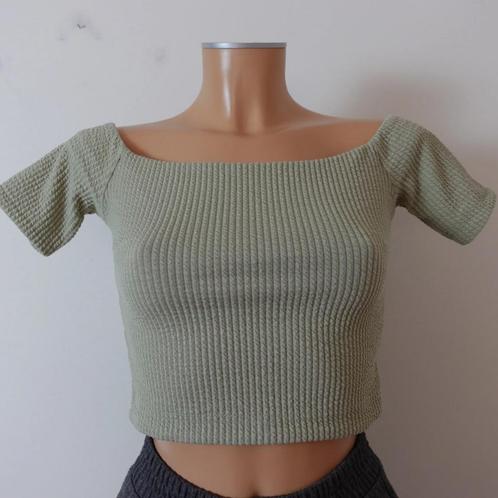Guess gebreide crop top/blouse met korte mouwen, maat S, Kleding | Dames, Blouses en Tunieken, Zo goed als nieuw, Maat 36 (S)