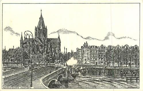 (381-027-009) Amsterdam Willebrorduskerk, Verzamelen, Ansichtkaarten | Nederland, Noord-Holland, Ophalen of Verzenden