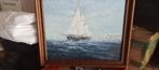 Schip schilderij doek, Antiek en Kunst, Kunst | Schilderijen | Klassiek, Ophalen of Verzenden