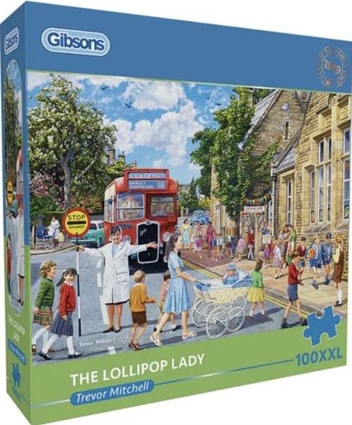 Gibsons - The Lolliepop Lady - 100XXL stukjes, Hobby en Vrije tijd, Denksport en Puzzels, Nieuw, Legpuzzel, Minder dan 500 stukjes