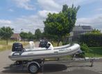 Nimarine MX360 RIB met Tohatsu 30pK en trailer, Zo goed als nieuw, Benzine, Minder dan 70 pk, Overige materialen