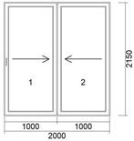 Schuifpui IgloSlide | Kunststof | 200 X 215 Cm | Wit | HR++, Niet ingevuld, Kunststof, Niet ingevuld, Nieuw