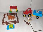 Duplo tractor met aanhanger en koe, Duplo, Gebruikt, Ophalen of Verzenden