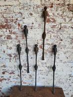 Brocante / Antieke franse ijzeren handgrepen /allegonda, Antiek en Kunst, Curiosa en Brocante, Ophalen of Verzenden