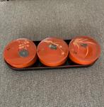 Drie Japanse dozen met schotel, Antiek en Kunst, Ophalen of Verzenden