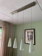 Balk hanglamp, Huis en Inrichting, Lampen | Hanglampen, Ophalen, Gebruikt, Glas, Minder dan 50 cm